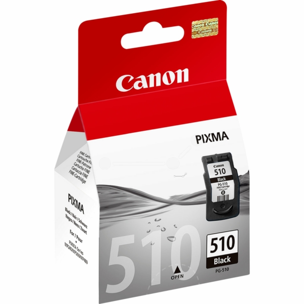 2970B001 // PG510 / schwarz / original CANON Druckkopfpatrone schwarz / 2970B001 / 220 S. / 9.00 ml