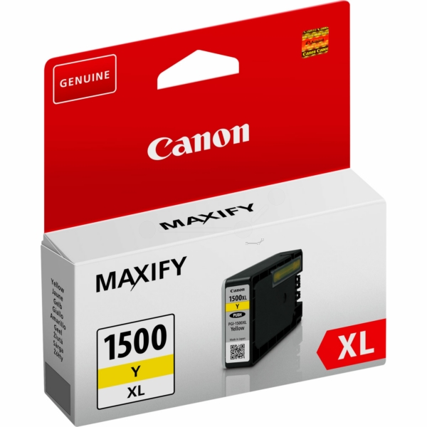 9195B001 // PGI1500XLY / gelb / original CANON Tintenpatrone gelb / 9195B001 / 935 S. / 12.00 ml