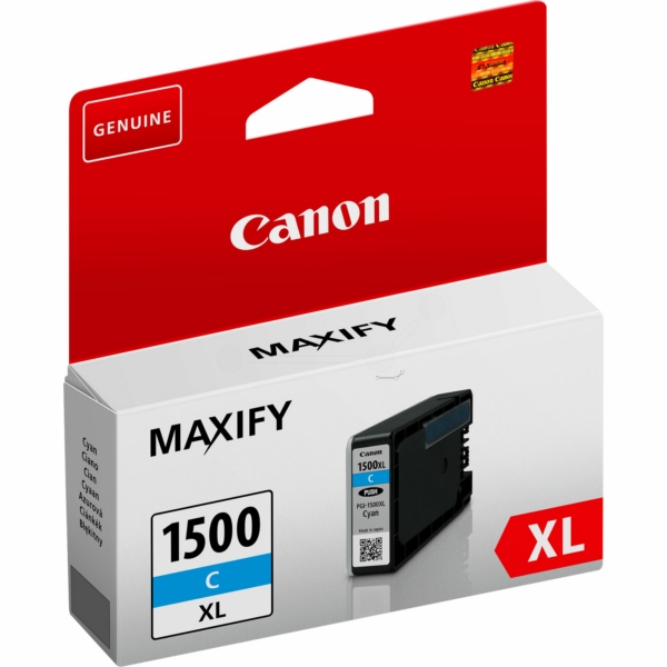 9193B001 // PGI1500XLC / cyan / original CANON Tintenpatrone cyan / 9193B001 / 1020 S. / 12.00 ml