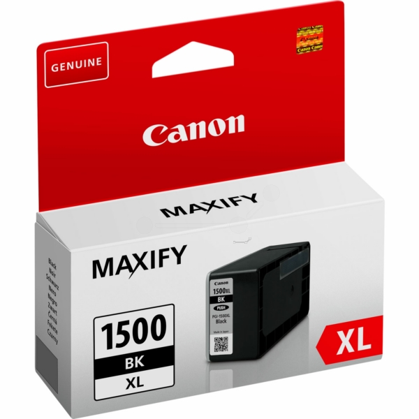 9182B001 // PGI1500XLBK / schwarz / original CANON Tintenpatrone schwarz / 9182B001 / 1200 S. / 34.70 ml