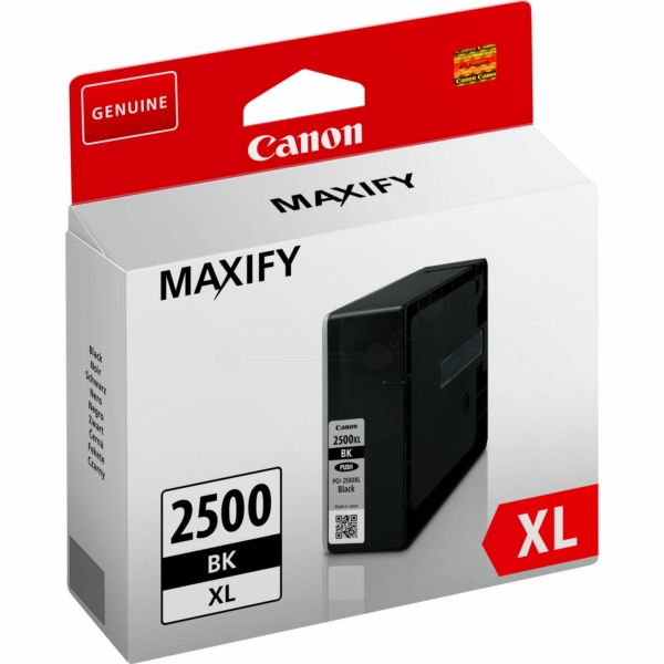 9254B001 // PGI2500XLBK / schwarz / original CANON Tintenpatrone schwarz / 9254B001 / 2500 S. / 70.90 ml