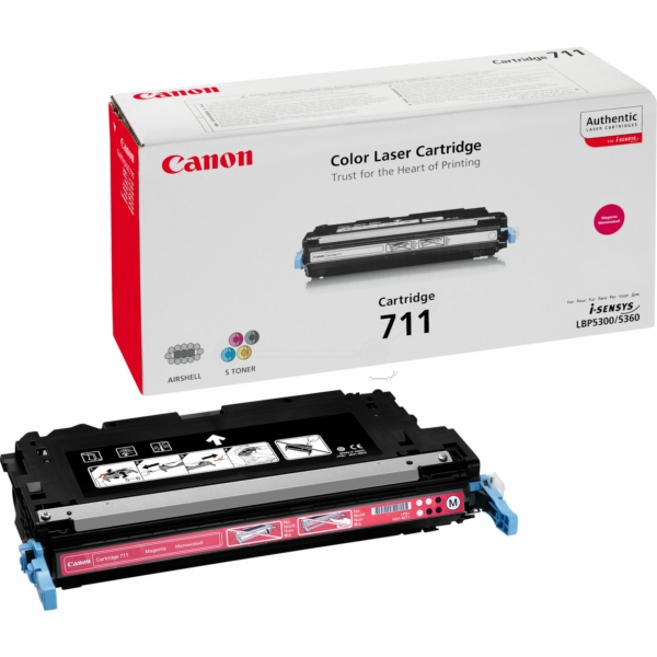 1658B002 // 711M / magenta / original CANON Toner magenta / 1658B002 / 6000 S.