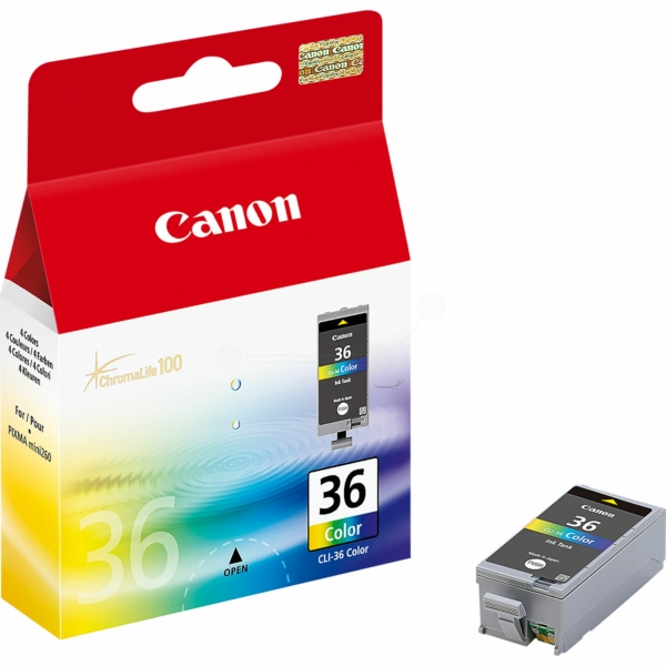 1511B001 // CLI36 / original CANON Tintenpatrone color / 1511B001 / 249 S. / 12.00 ml