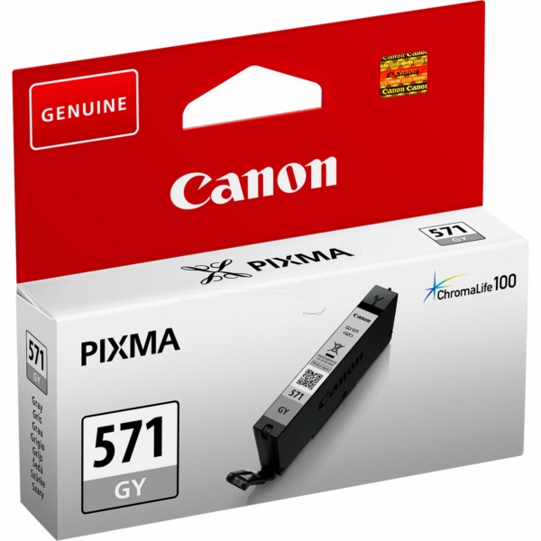 0389C001 // CLI571GY / schwarz / original CANON Tintenpatrone grau / 0389C001 / 780 S. / 7.00 ml