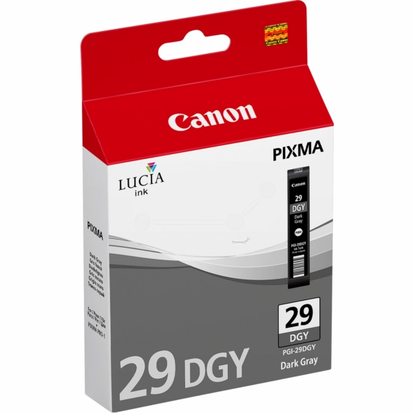 4870B001 // PGI29DGY / original CANON Tintenpatrone grau / 4870B001 / 710 S. / 36.00 ml