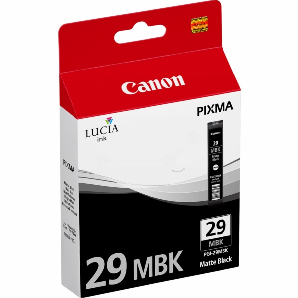 4868B001 // PGI29MBK / schwarz / original CANON Tintenpatrone schwarz matt / 4868B001 / 36.00 ml