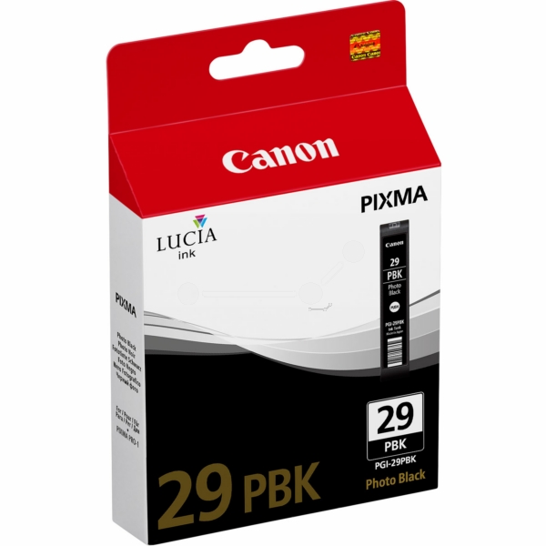 4869B001 // PGI29PBK / schwarz / original CANON Tintenpatrone schwarz / 4869B001 / 1300 S. / 36.00 ml
