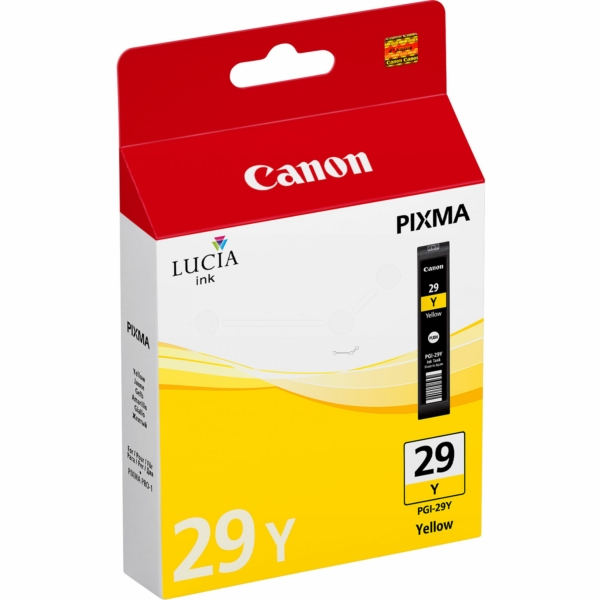 4875B001 // PGI29Y / gelb / original CANON Tintenpatrone gelb / 4875B001 / 1420 S. / 36.00 ml