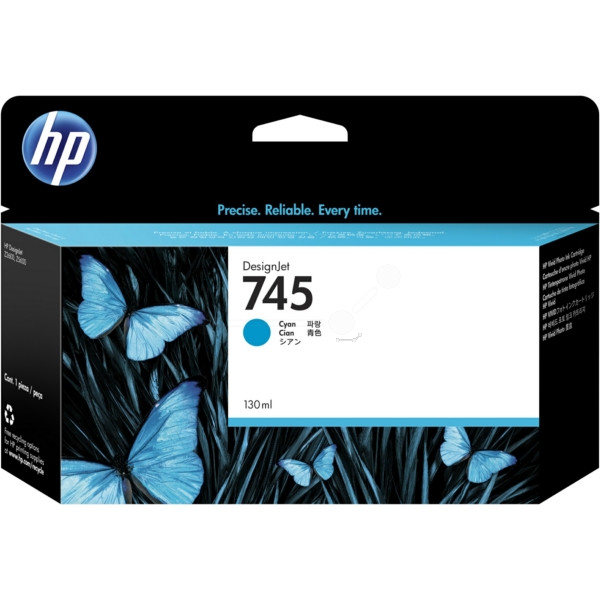 F9J97A // 745 / cyan / original HP Tintenpatrone cyan / F9J97A / 130.00 ml
