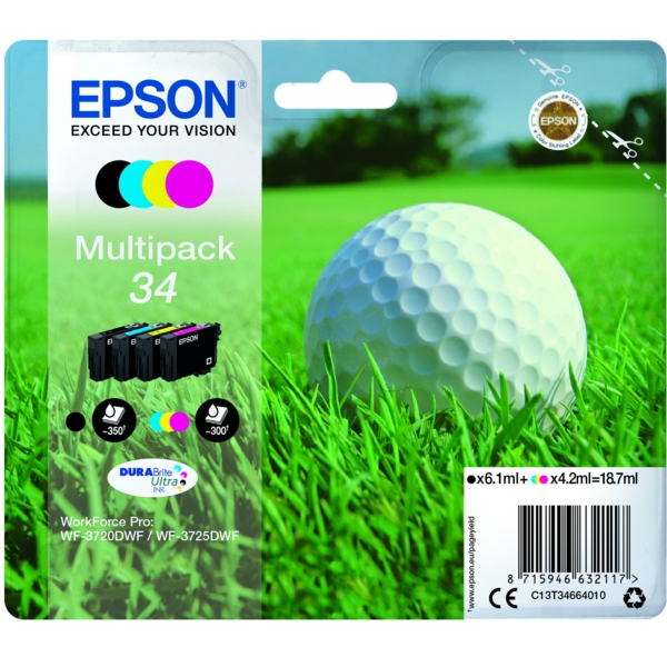 C13T34664010 // 34 / original EPSON Tintenpatrone MultiPack / C13T34664010