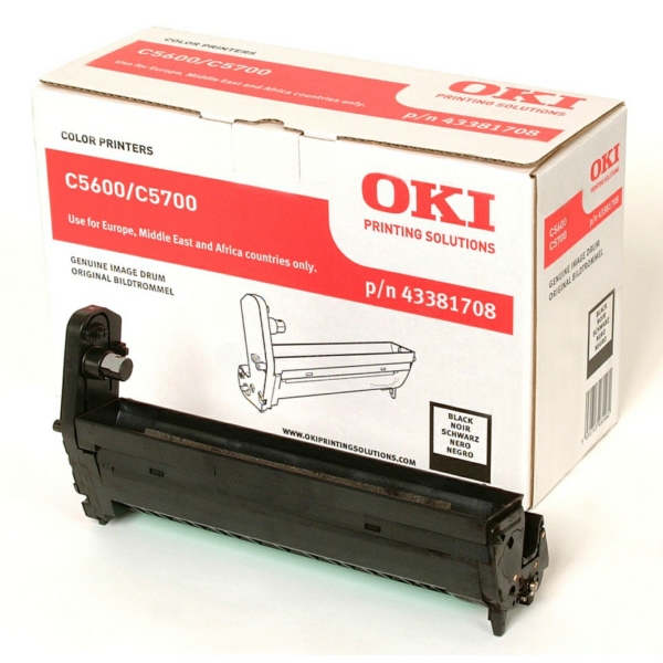 43381708 / schwarz / original OKI Drum Kit / 43381708 / 20000 S.