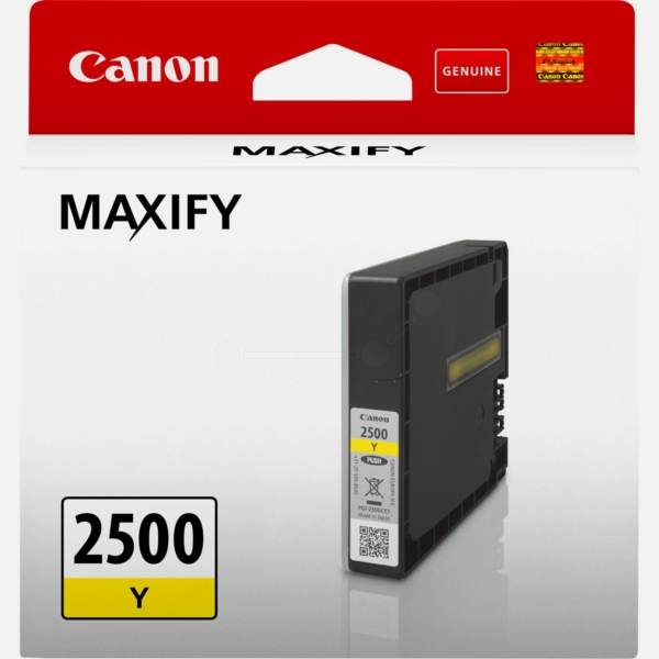 9303B001 // PGI2500Y / gelb / original Canon Tinte / 9303B001 / 700 S. / 9.60 ml