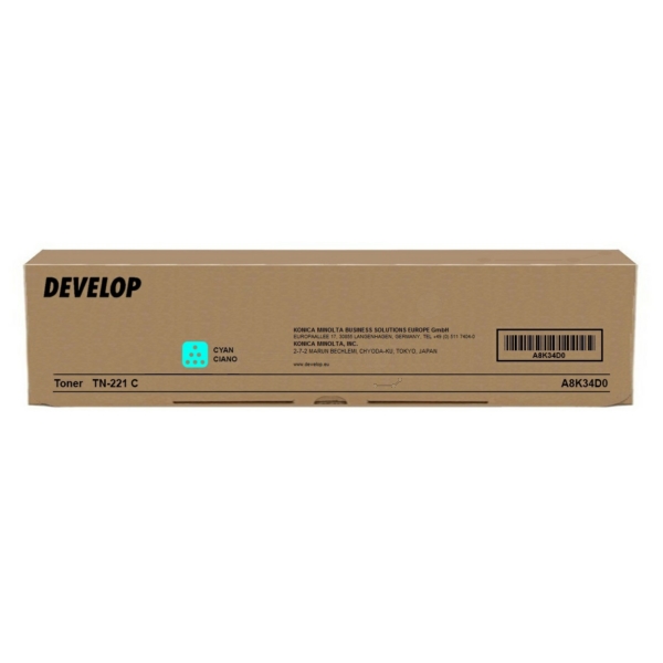A8K34D0 // TN221C / cyan / original DEVELOP Toner cyan / A8K34D0 / 21000 S.