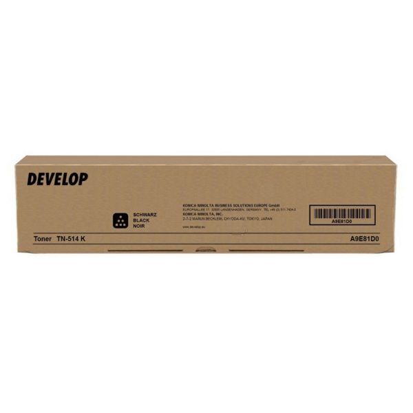 A9E81D0 // TN514K / schwarz / original DEVELOP Toner schwarz / A9E81D0 / 28000 S.