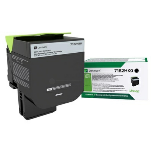 71B2HK0 / schwarz / original LEXMARK Toner schwarz / 71B2HK0 / 6000 S.