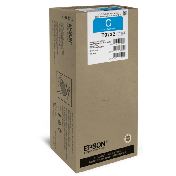 C13T973200 // T9732 / cyan / original EPSON Tintenpatrone cyan / C13T973200 / 22000 S. / 192.40 ml