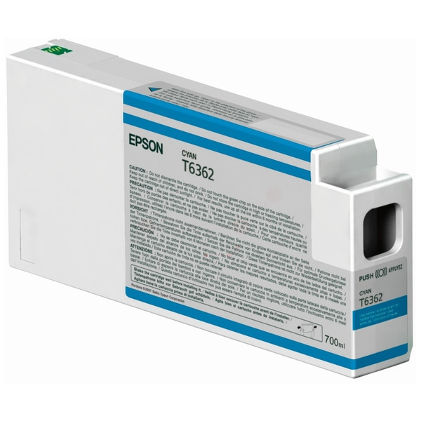 C13T636200 // T6362 / cyan / original EPSON Tintenpatrone cyan / C13T636200 / 700.00 ml