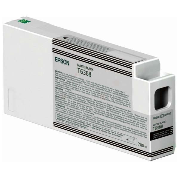 C13T636800 // T6368 / schwarz / original EPSON Tintenpatrone schwarz matt / C13T636800 / 700.00 ml