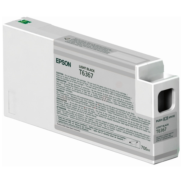 C13T636700 // T6367 / schwarz / original EPSON Tintenpatrone schwarz hell / C13T636700 / 700.00 ml