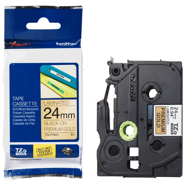 TZEPR851 / schwarz / original BROTHER PTouch Farbband / TZEPR851