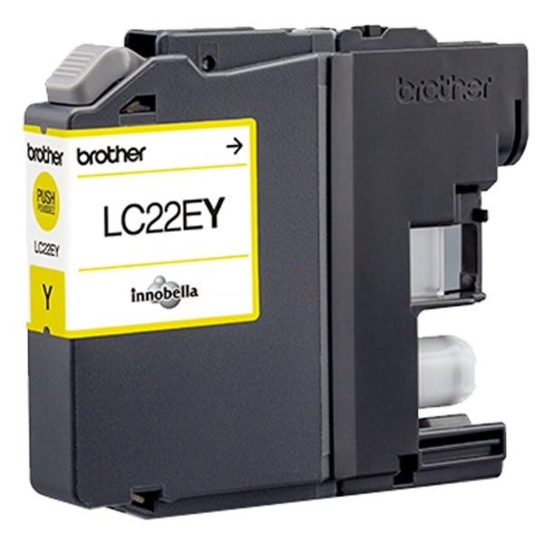 LC22EY / gelb / original BROTHER Tintenpatrone gelb / LC22EY / 1200 S. / 11.80 ml