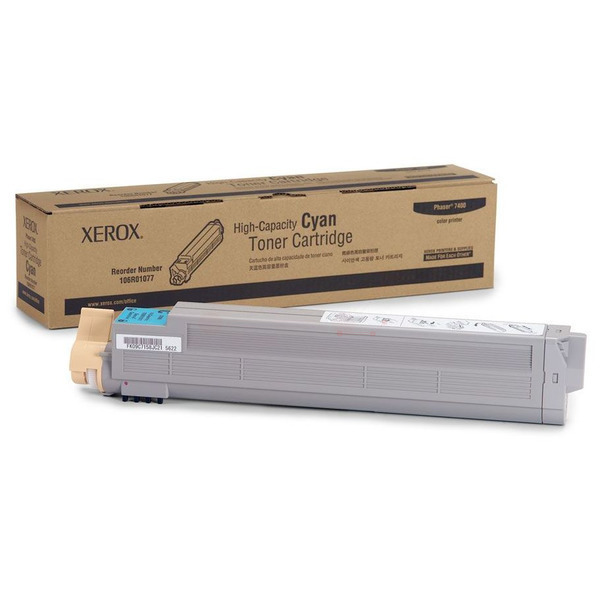 106R01077 / cyan / original XEROX Toner cyan / 106R01077 / 18000 S.