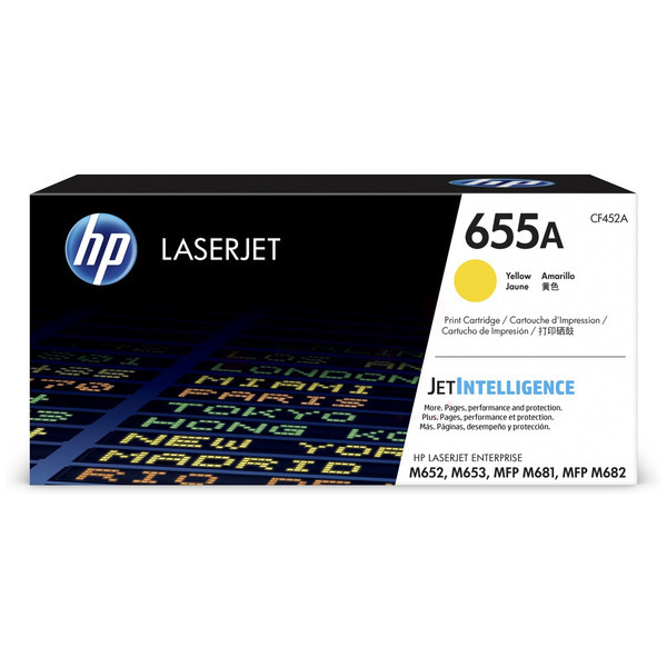 CF452A // 655A / gelb / original HP Toner gelb / CF452A / 10500 S.