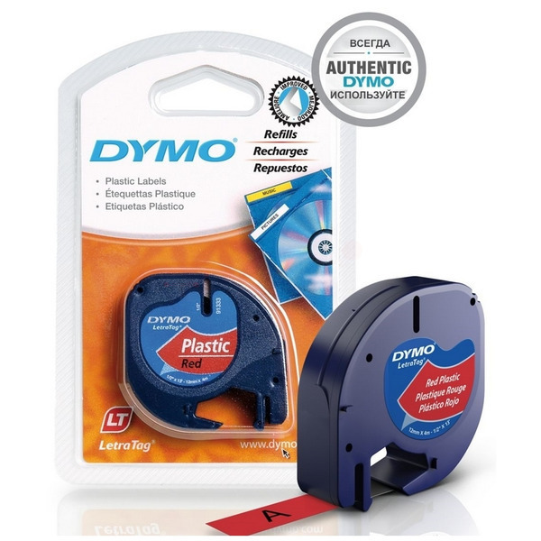 91203 // S0721630 / schwarz / original DYMO DirectLabelEtiketten / 91203