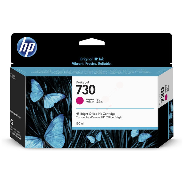 P2V63A // 730 / magenta / original HP Tintenpatrone magenta / P2V63A / 130.00 ml