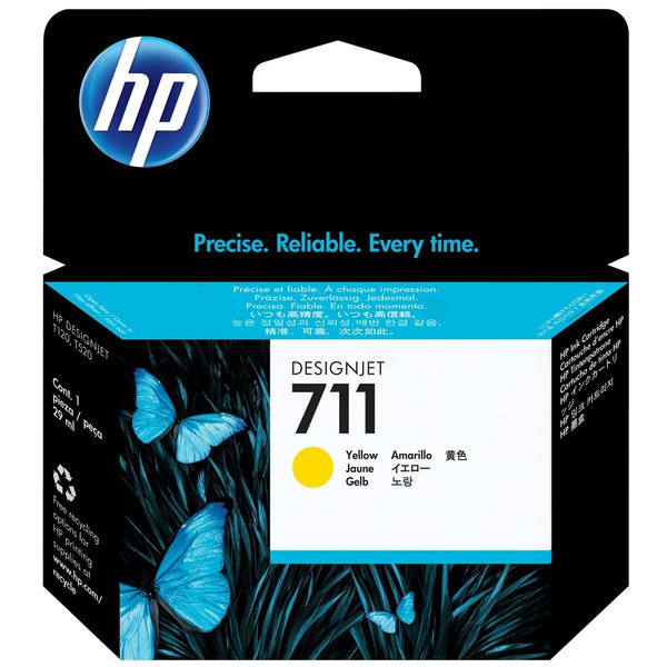 CZ132A // 711 / gelb / original HP Tintenpatrone gelb / CZ132A / 29.00 ml