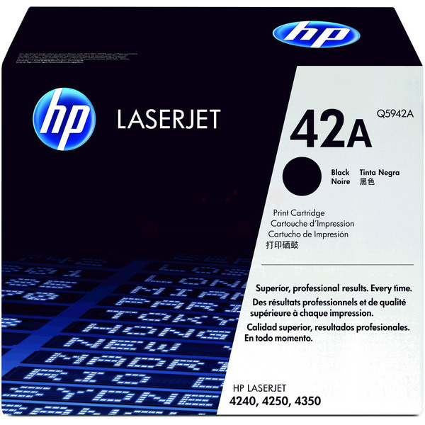 Q5942A // 42A / schwarz / original HP Toner schwarz / Q5942A / 10000 S.
