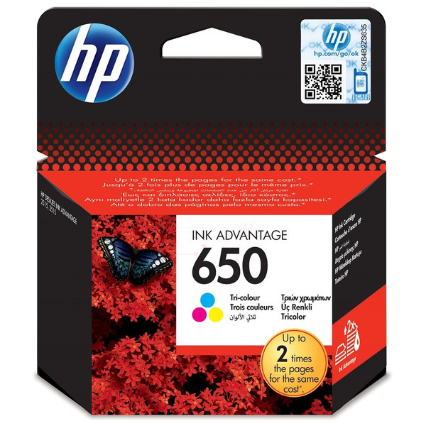 CZ102AE // 650 / original HP Druckkopfpatrone color / CZ102AE / 200 S.